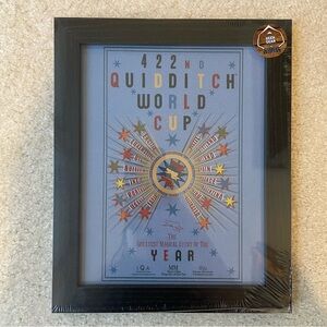 RARE UK Geek Gear “Harry Potter” 422nd Quidditch World Cup Framed Poster